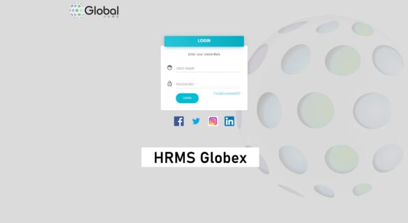 HRMS Globex homepage
