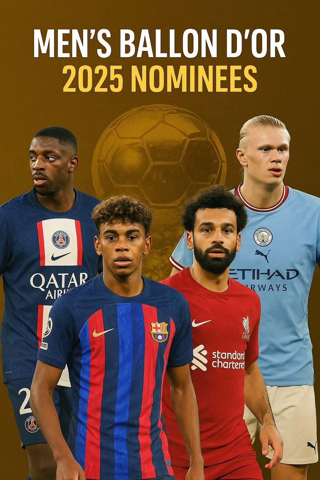 2025 Ballon D’or nominees 2025 mee Ballon D'or Nominnes