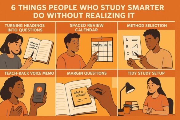 6 things people who study smarter (not harder) do without realizing it